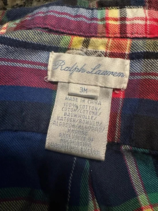 Ralph Lauren Multicolor Plaid Button-Down Shirt for Kids - Picture 3 of 3